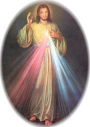 Imagem pintada, recebida em visão mística, por Santa Faustina Kowalska.