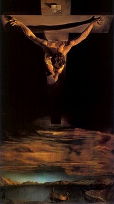 Pintura: Salvador Dali (1951). Inspirado em desenho de São João da Cruz.